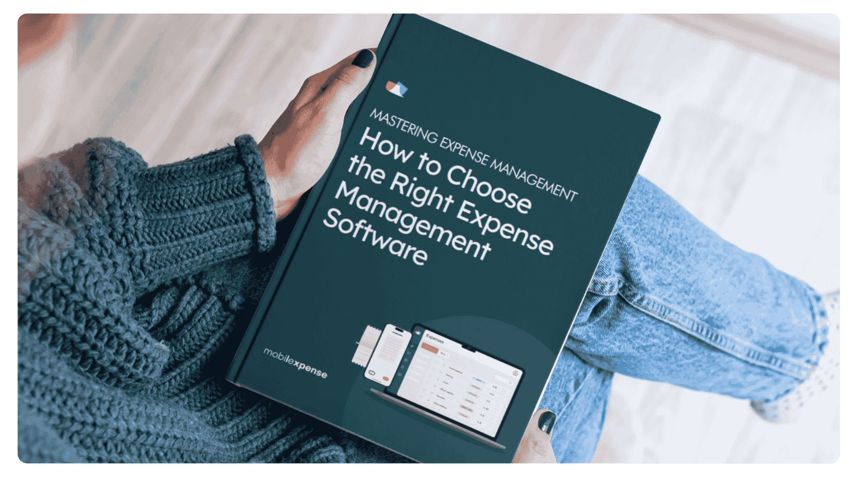 E-book mockup How to choose the right expense management software 