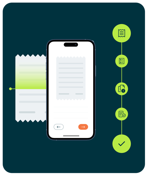 mobile expense app illustration